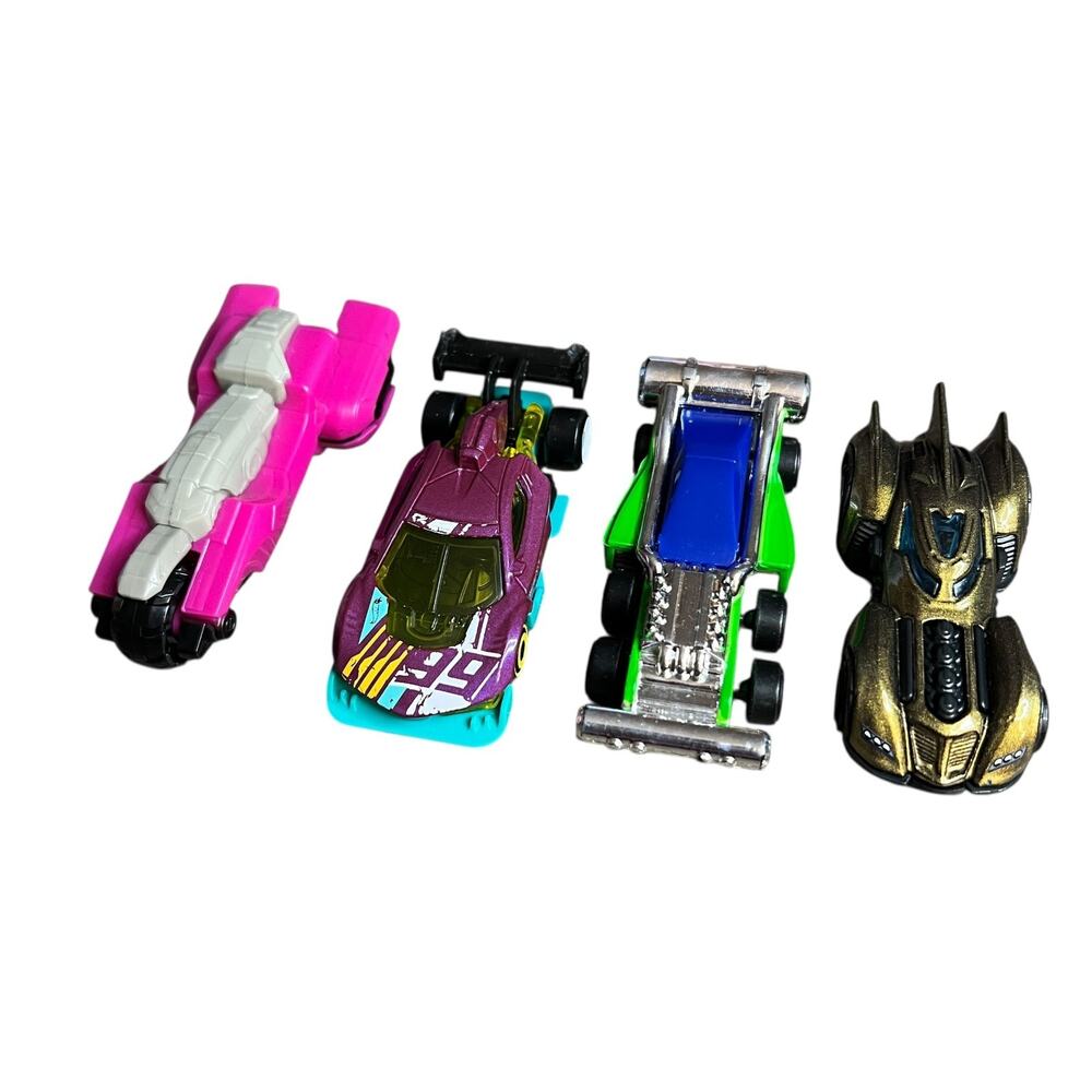 Hot Wheels Maisto Toy Car‎ Lot Batmobile Punk Rod Pink Cycle Green Racer 4pc Set